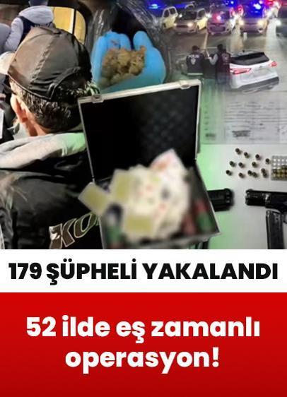 52 ilde tefecilere ve dolandırıcılara eş zamanlı operasyon! 179 şüpheli yakalandı