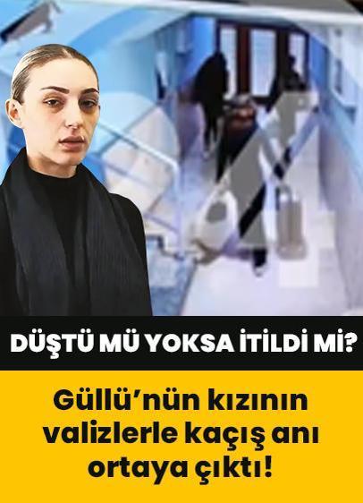 Güllü düştü mü yoksa itildi mi? Şarkıcı Güllü'nün kızının valizlerle evden kaçış anı ortaya çıktı!