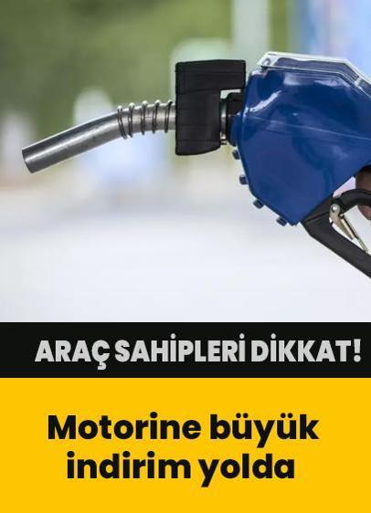 Araç sahipleri dikkat! Motorine büyük indirim yolda