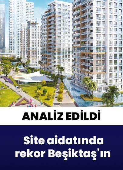 Site aidatında rekor Beşiktaş'ın