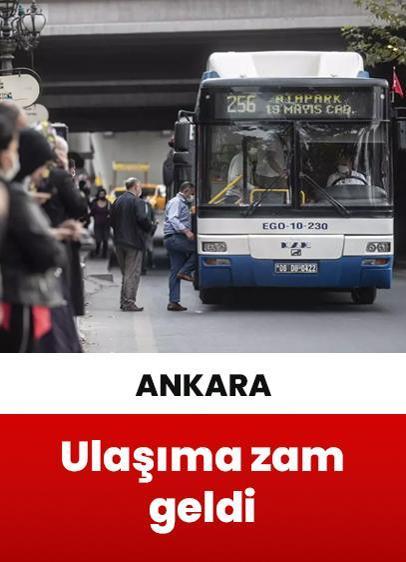 Ankara'da ulaşıma yüzde 35 zam yapıldı