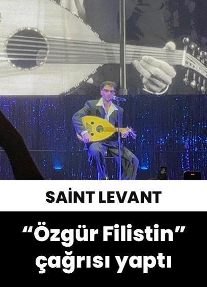 Saint Levant, İstanbul konserinde "Özgür Filistin" çağrısı yaptı