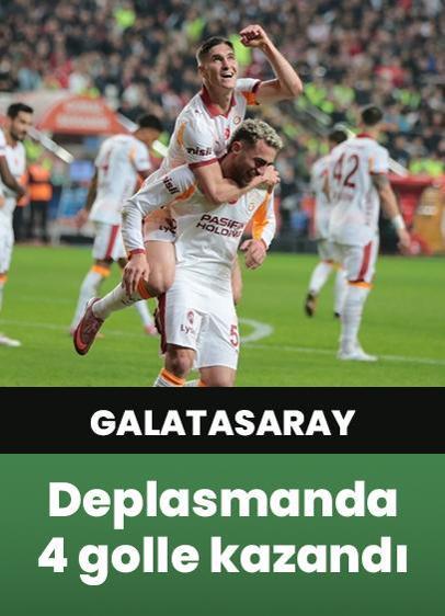 Galatasaray, Antalyaspor deplasmanında 4 golle kazandı