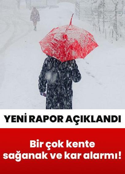Meteorolojiden bir çok kente sağanak ve kar alarmı: 15 Aralık Pazartesi planı olanlar dikkat! Çok kuvvetli geliyor