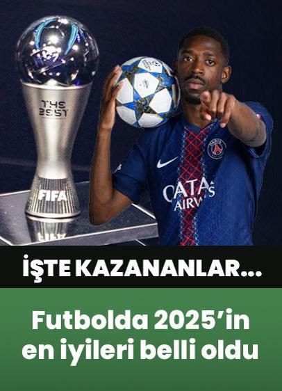Futbolda 2025'in en iyileri belli oldu! Ousmane Dembele yılın en iyi erkek futbolcusu seçildi