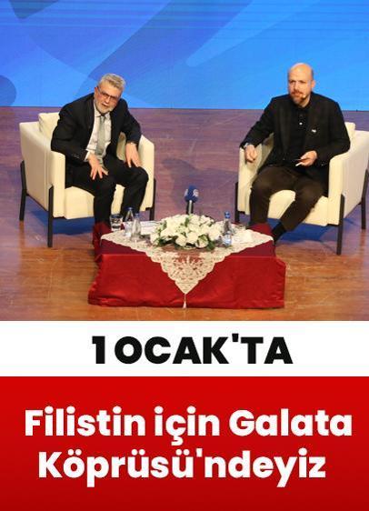 Filistin için 1 Ocak'ta Galata Köprüsü'ndeyiz