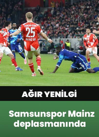 Samsunspor Mainz'a deplasmanında 2-0 mağlup!