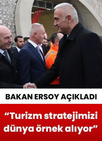 Bakan Ersoy: Turizm stratejimizi dünya örnek alıyor