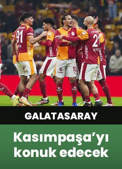 Galatasaray, Süper Lig'de yarın Kasımpaşa'yı konuk edecek