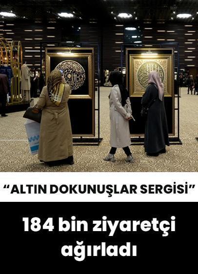 Konya'da Altın Dokunuşlar Sergisi, 184 bin ziyaretçi ağırladı