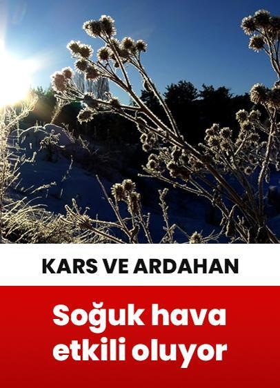 Kars ve Ardahan'da soğuk hava etkisini sürdürüyor