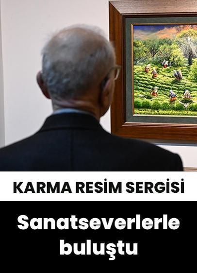 Ressam Yalçın Gökçebağ'ın karma resim sergisi sanatseverlerle buluştu