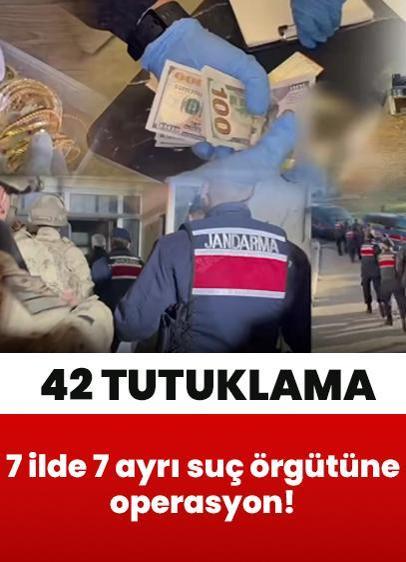 Tefecilik ve göçmen kaçakçılığı... 7 ilde 7 ayrı suç örgütüne operasyon! 42 tutuklama