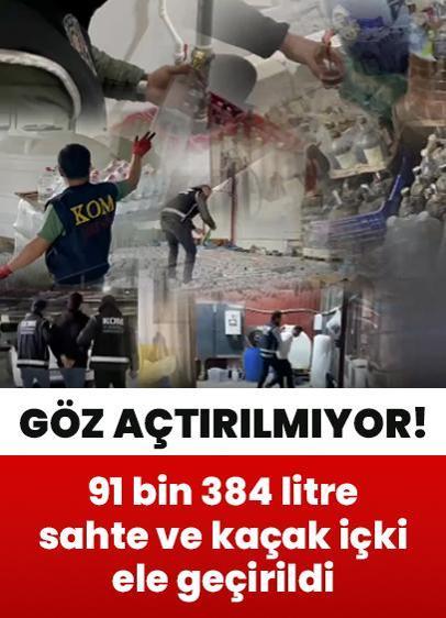 Bakan Yerlikaya duyurdu! 91 bin 384 litre sahte ve kaçak içki ele geçirildi