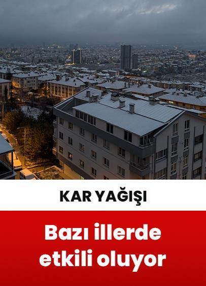 Bazı illerde kar etkili oluyor