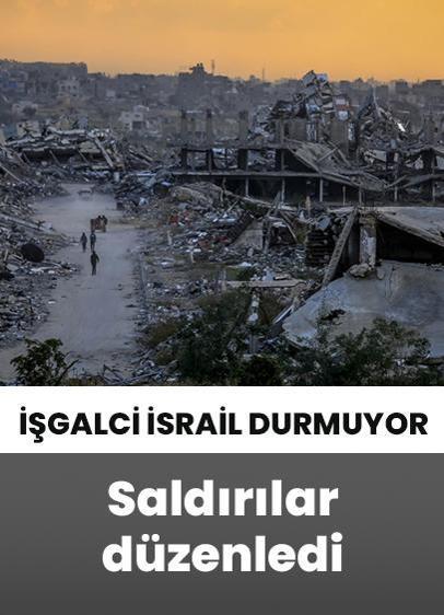 İşgalci İsrail ateşkese rağmen Gazze Şeridi'ne yönelik saldırılar düzenledi