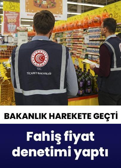 Ticaret Bakanlığı asgari ücret artışının ardından marketlere fahiş fiyat denetimi yaptı
