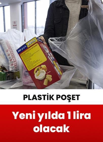 Bakanlıktan yeni düzenleme: Plastik poşet fiyatı yeni yılda 1 lira olacak