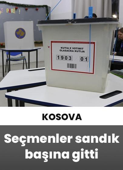 Kosova'da seçmenler, erken genel seçim için sandık başına gitti