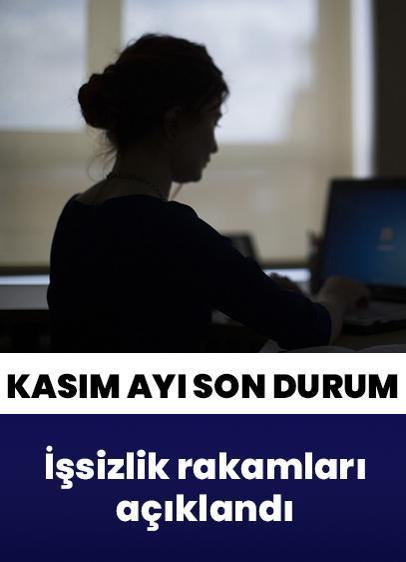 TÜİK kasım ayı iş gücü istatistiklerini açıkladı! İşsizlik rakamları belli oldu