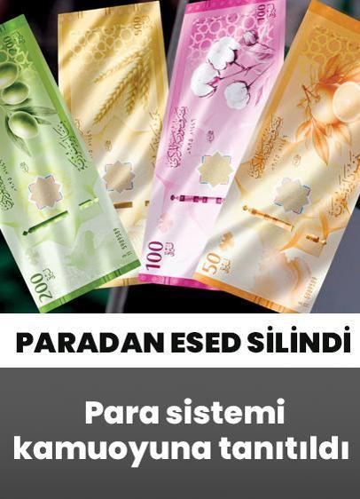 Paradan Esed silindi Suriye mahsulleri geldi