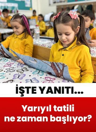 Yarıyıl tatili ne zaman? Birinci dönem karneleri ne zaman verilecek? İşte yanıtı...