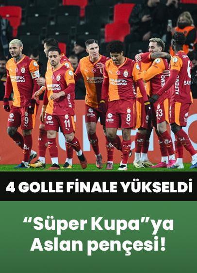 Süper Kupa'ya Aslan pençesi... 4 golle final biletini aldı! Galatasaray Trabzonspor maç özeti, en heyecanlı dakikalar