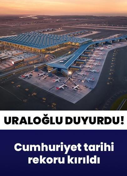 Hava yoluyla seyahat eden yolcu sayısında Cumhuriyet tarihi rekoru kırıldı