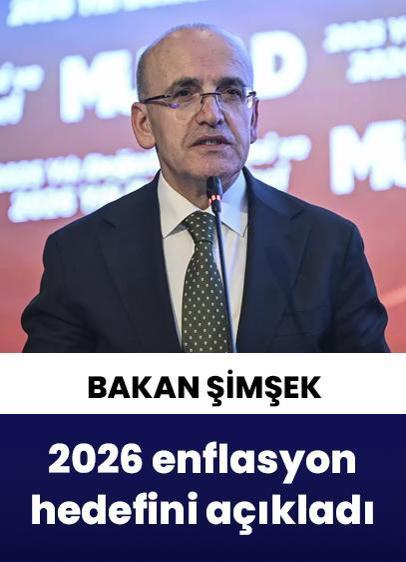 Bakan Şimşek, 2026 enflasyon hedefini açıkladı