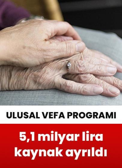 Ulusal Vefa Programı'na 2026 yılı için 5,1 milyar lira kaynak ayrıldı