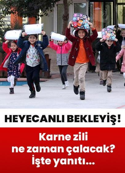 Yarıyıl tatili için heyecanlı bekleyiş! Karne zili ne zaman çalacak? İşte yanıtı