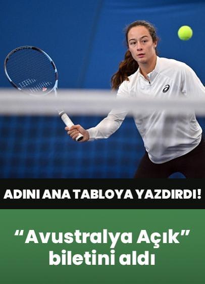 Zeynep Sönmez ana tabloya yükseldi! Milli tenisçi, Avustralya Açık biletini aldı