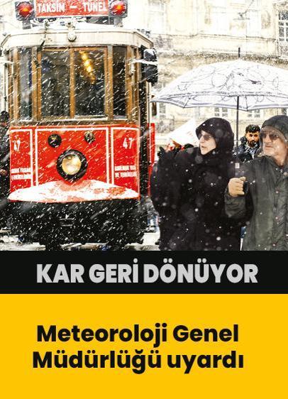 Hava soğuyor, Kar geri dönüyor