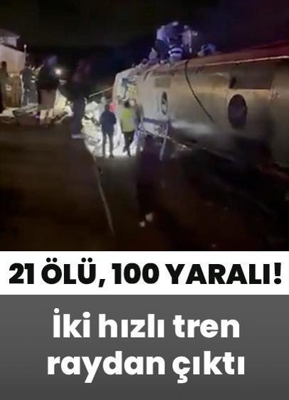 İspanya facia gibi bir kazaya sahne oldu! 2 hızlı tren raydan çıktı: 21 ölü, 100 yaralı