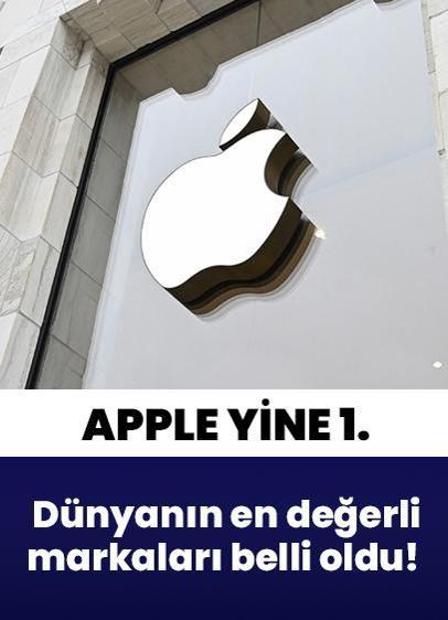 Dünyanın en değerli markaları belli oldu! Apple yine 1. İşte en değerli 20 marka...