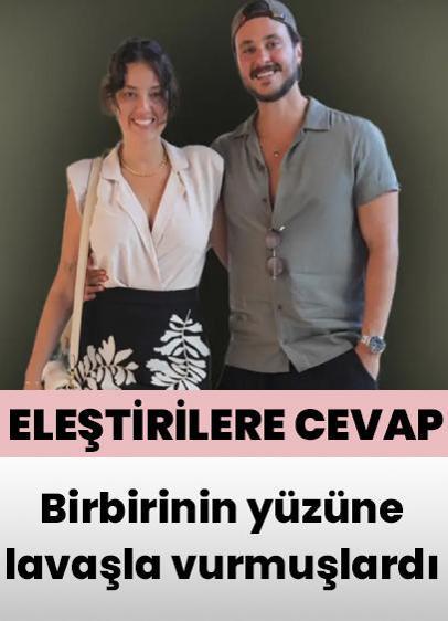 Lavaşla Pelin Akil ile birbirlerinin yüzüne vurup eğlenmişlerdi... Anıl Altan'dan eleştirilere cevap