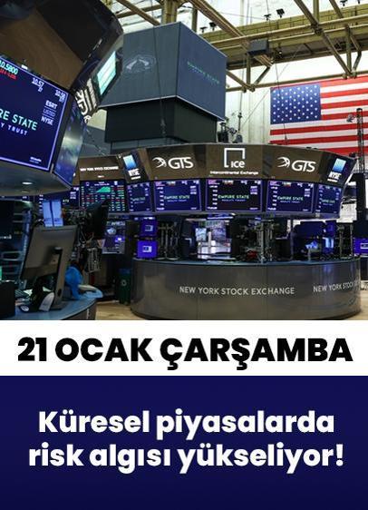 Küresel piyasalarda risk algısı yükseliyor! Gözler Trump'ın Davos'taki konuşmasına çevrildi