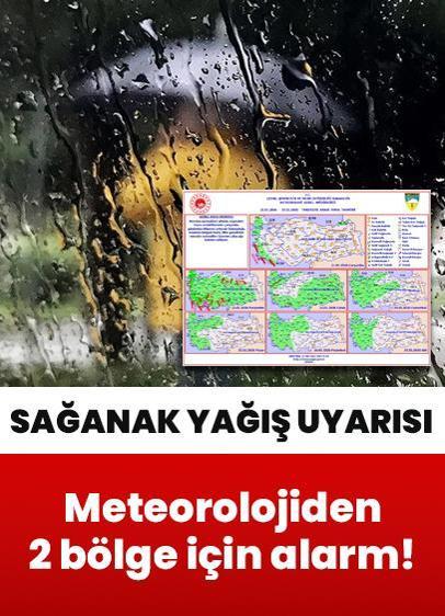 Meteorolojiden 2 bölge için alarm! Kritik sağanak yağış uyarısı... 21 Ocak Çarşamba il il hava durumu raporu