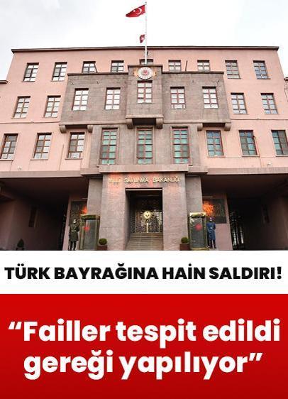 Bayrak indirme provokasyonu! MSB: Failleri tespit edildi, gereği yapılıyor