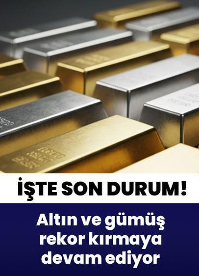 Altın ve gümüşte sert yükseliş! Rekor üstüne rekor... Altının ons fiyatı rekor tazeledi, gümüşün onsu tarihi zirvesini yukarı taşıdı