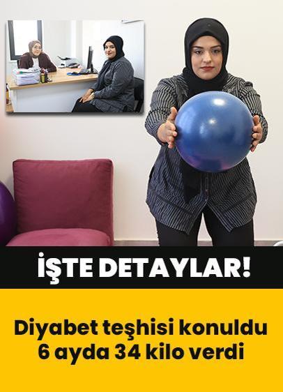 Diyabet teşhisi konuldu! 6 ayda 34 kilo verdi