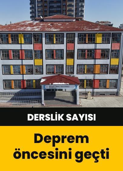 Malatya'daki derslik sayısı deprem öncesini geçti