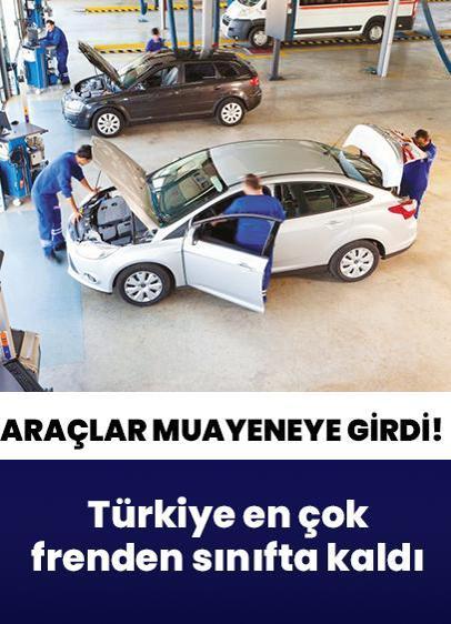 Milyonlarca araç muayeneye girdi! Türkiye en çok frenden sınıfta kaldı
