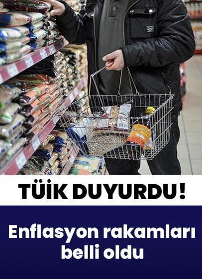 0cak ayı enflasyon rakamları açıklandı! Enflasyon oranı aylık bazda yüzde 4,84 oldu