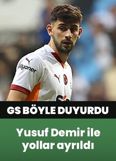 Futbolcusu Yusuf Demir'le yollar ayrıldı! Galatasaray böyle duyurdu