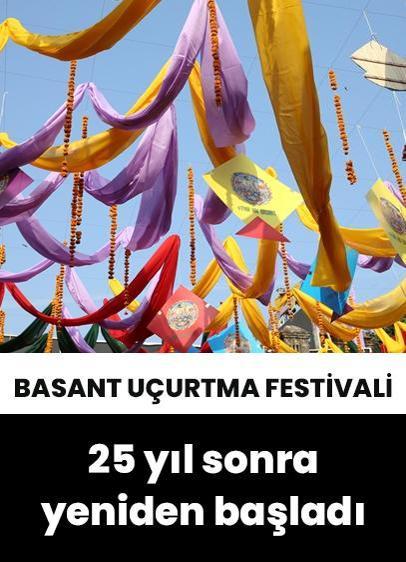 Basant Uçurtma Festivali 25 yıl aradan sonra yeniden başladı