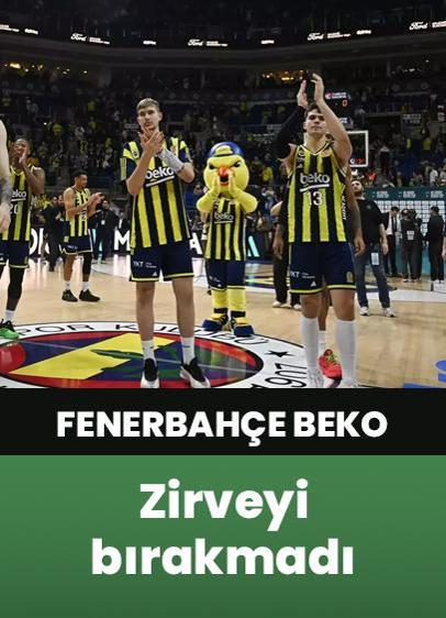 Fenerbahçe Beko, Basketbol Avrupa Ligi'nde zirveyi bırakmadı