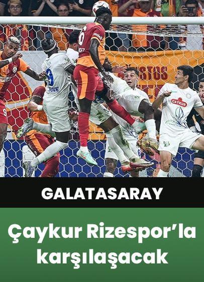 Galatasaray, Süper Lig'de yarın Çaykur Rizespor'la karşılaşacak