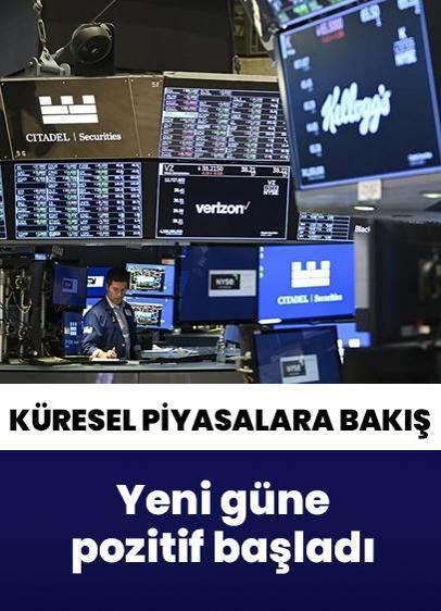 Küresel piyasalardan 9 Şubat Pazartesi gününe pozitif başlangıç