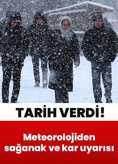 Meteorolojiden kuvvetli yağış, sağanak ve kar uyarısı